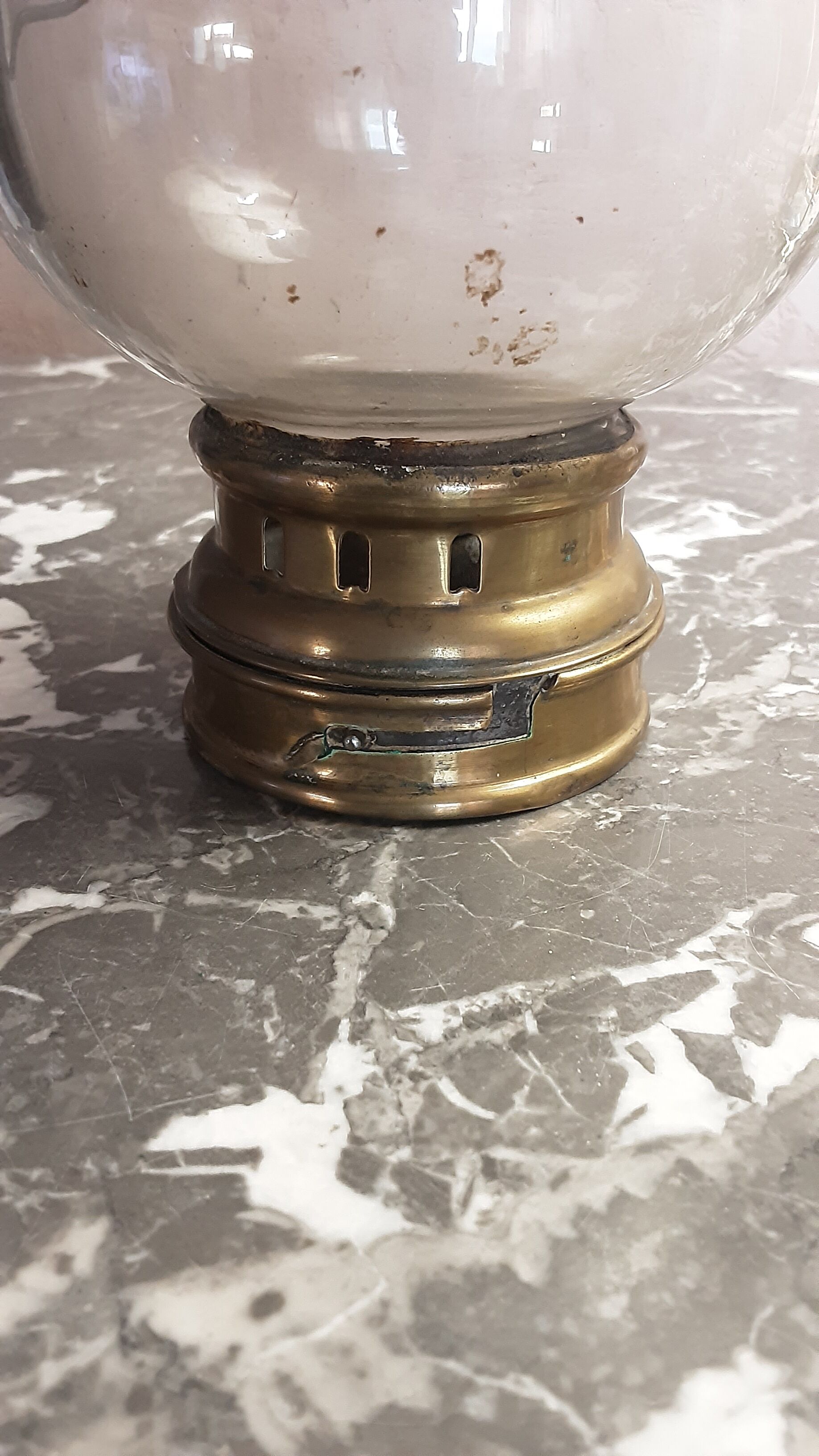 Brass storm lamp - old
