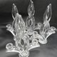 4 crystal lily candle holders from Vannes le Châtel.