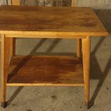 Safe service table on wheels from the 40s/50s