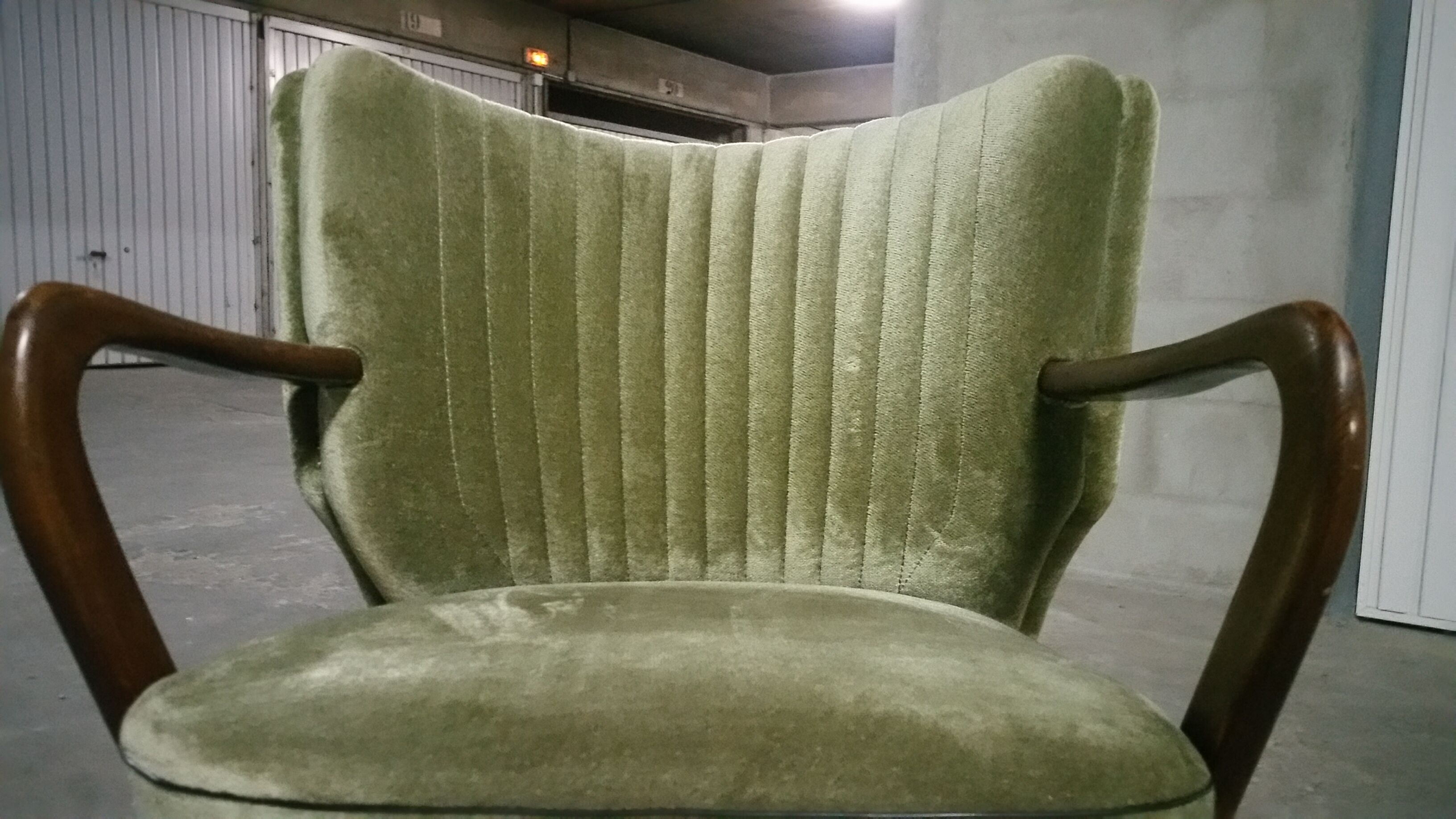 Chair vintage green 50-60 years