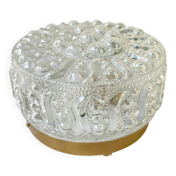 Vintage bubble glass table lamp