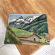 Oil painting landscape mountain 1947