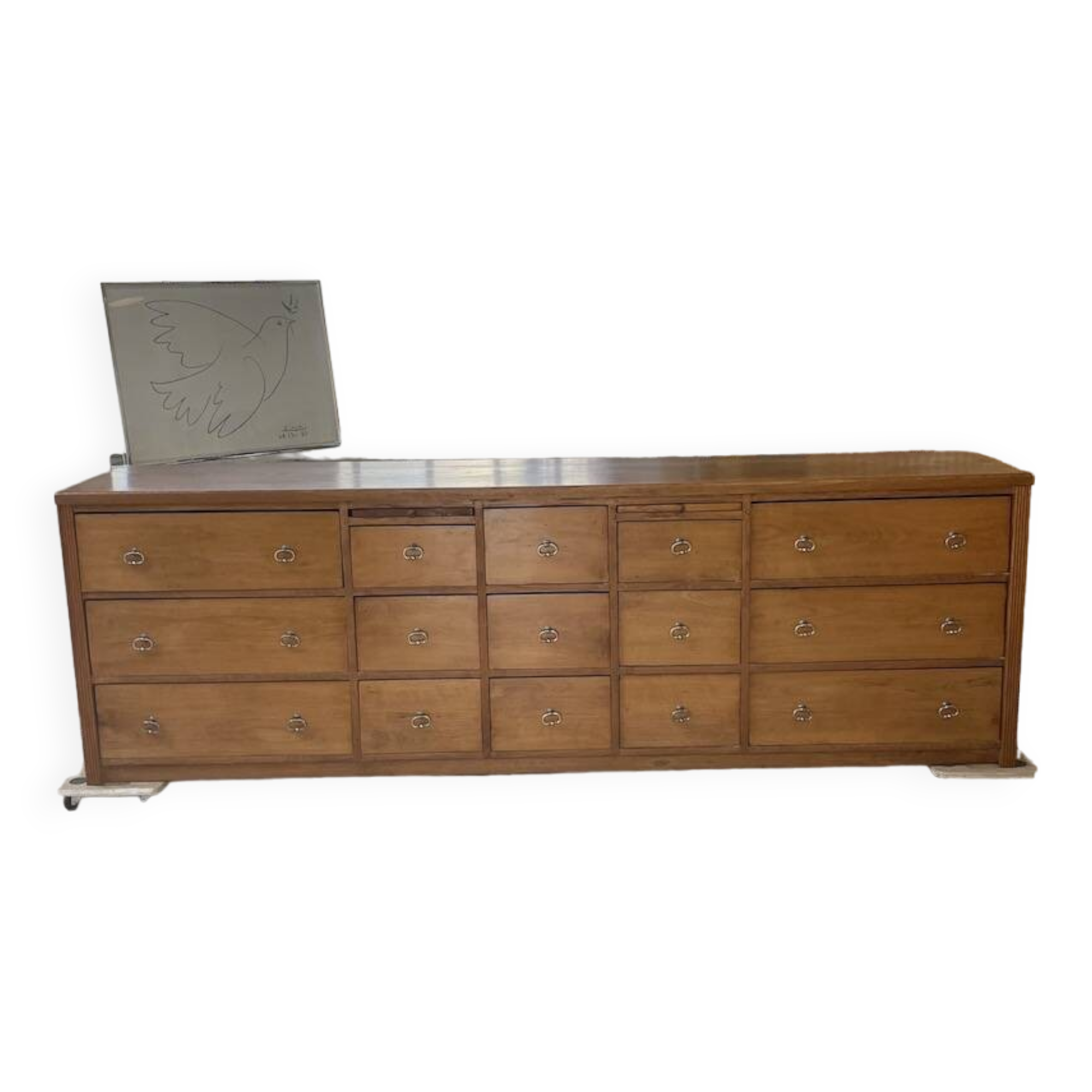 XXL golden oak craft furniture from the 50s