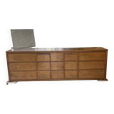 XXL golden oak craft furniture from the 50s