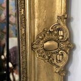 Rectangular mirror from the Empire period, mercury glass 18th century