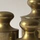 Set of 3 vintage boxes with genuine brass lids, 1950s.
