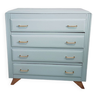 Blue vintage chest of drawers