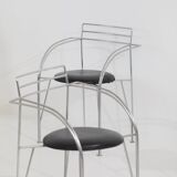 4 Silver Moon Chairs / Armchairs by Pascal Mourgue for Fermob 1980