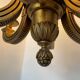 Lustre chandelle bois sculpté années 60