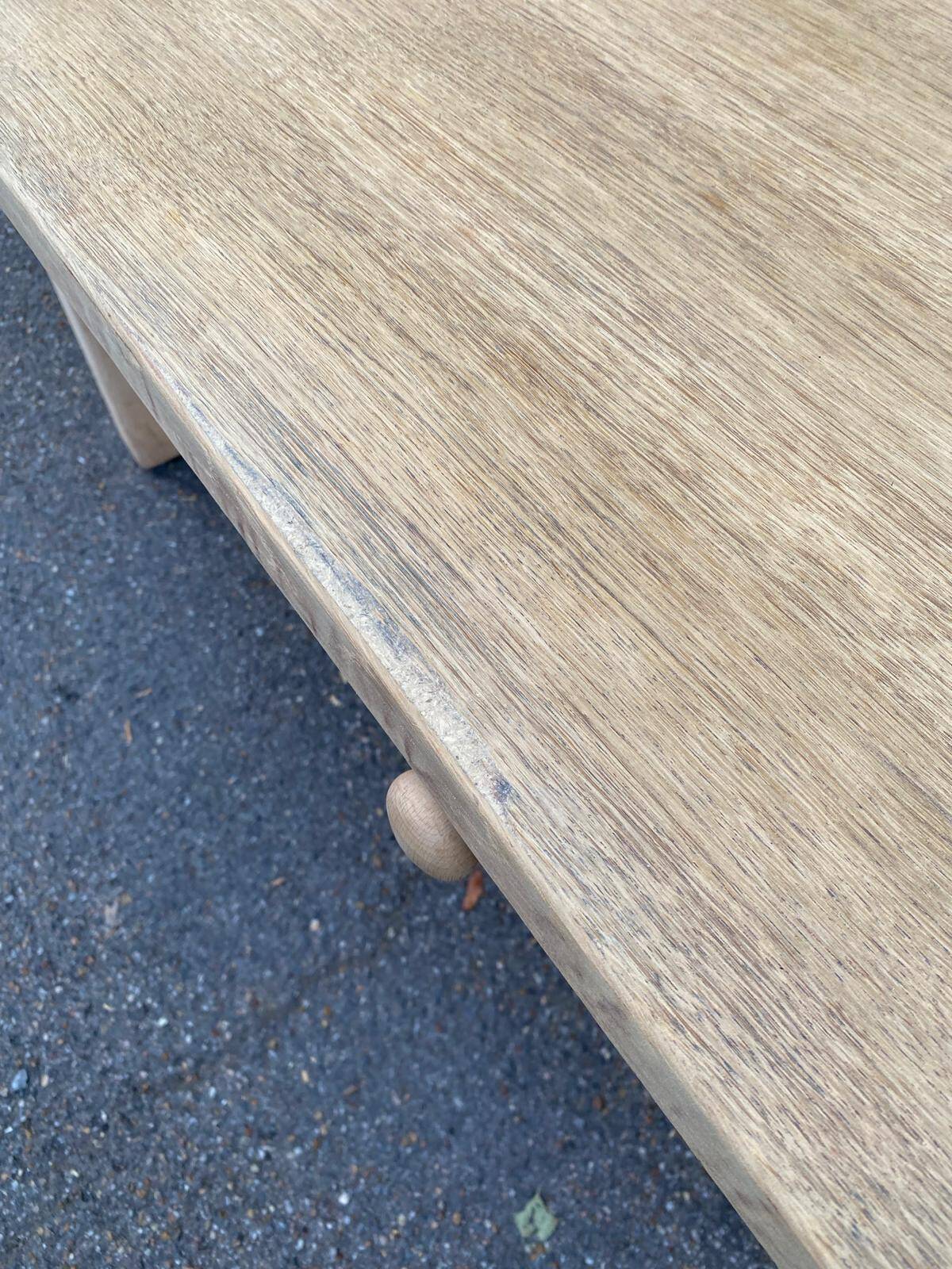 Renovated 19th century farmhouse dining table with drawer 200cm