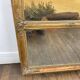 19th century gilded wooden trumeau with romantic scene - 69cm x 140cm