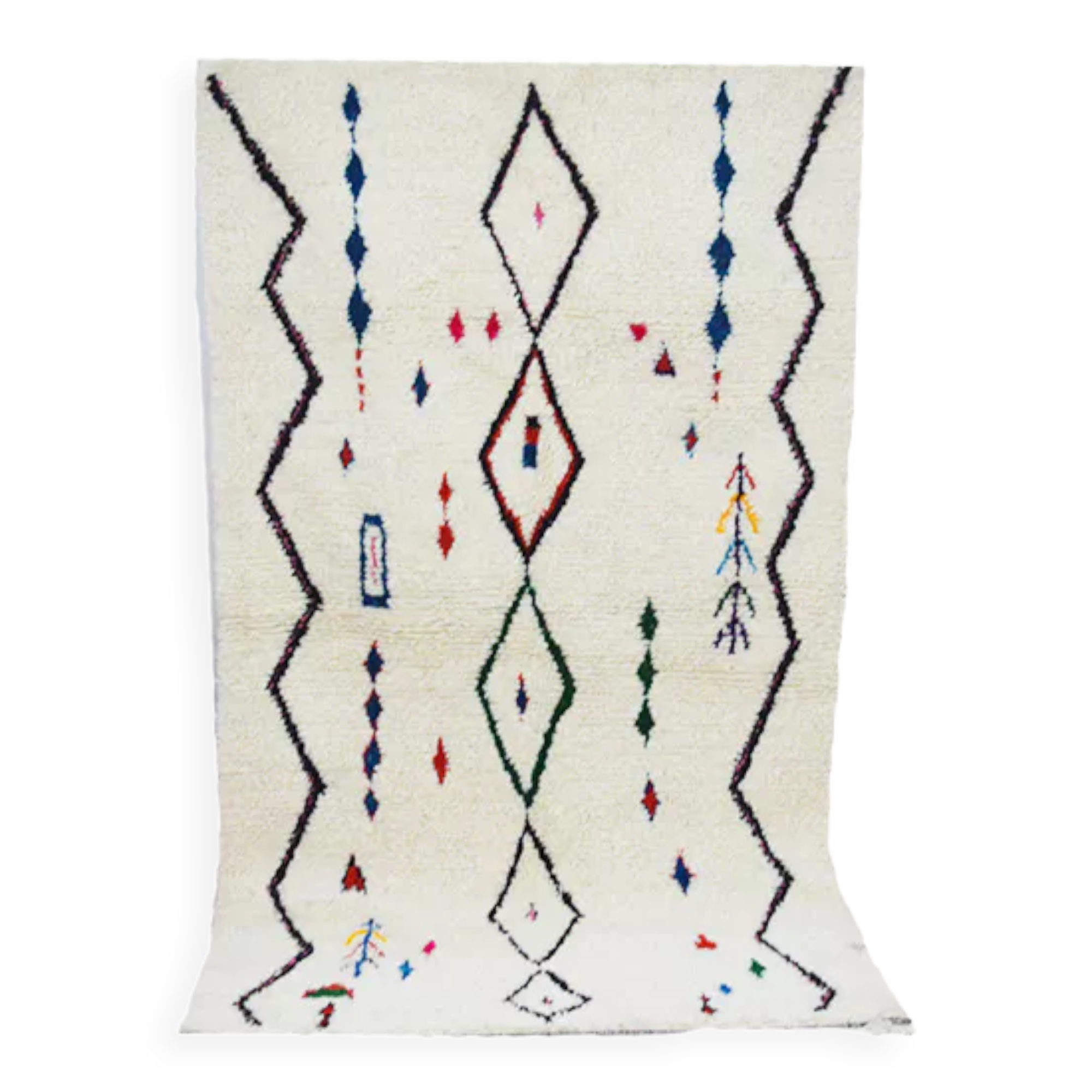 Handmade moroccan berber carpet 251 x 145 cm