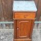 1900/1930 Marble / Louis Philippe style / Walnut / bedside table