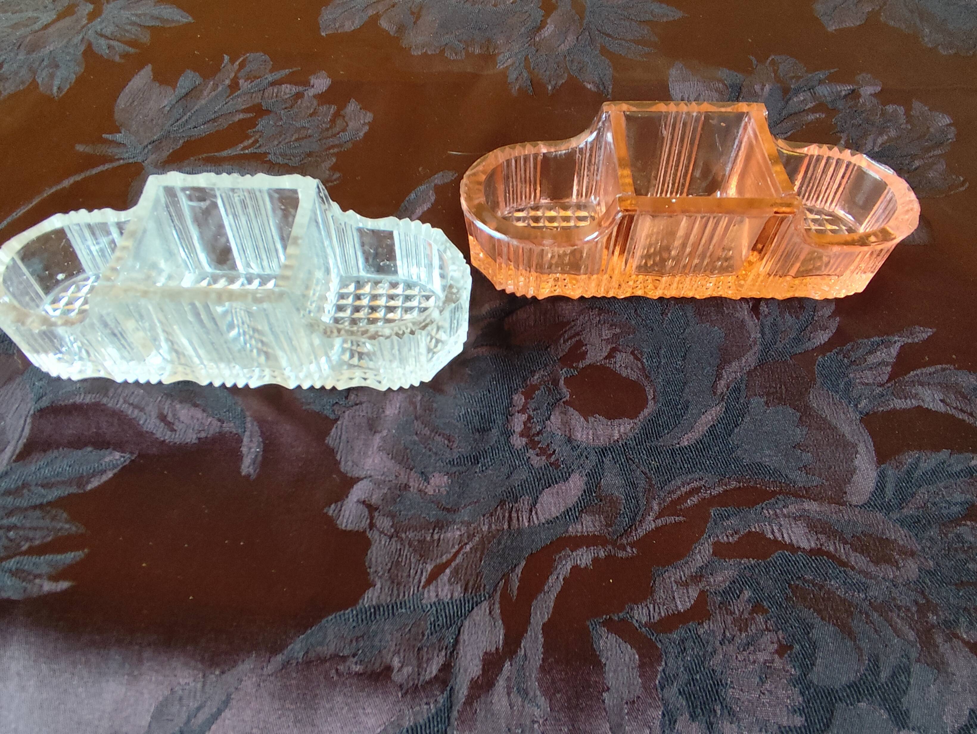 moulded glass salver