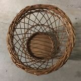 60s rattan basket