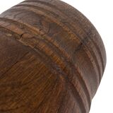 Vintage umbrella stand - holder oak basket storage design 60's minimalist