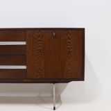 Dutch Minimalist Wenge Wooden Sideboard by Tijsseling 1970s