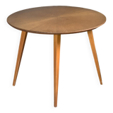 Round coffee table with compass base