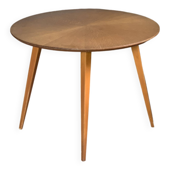 Round coffee table with compass base