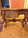 Console ancienne en bois sculpté – style Louis XIV – décor floral