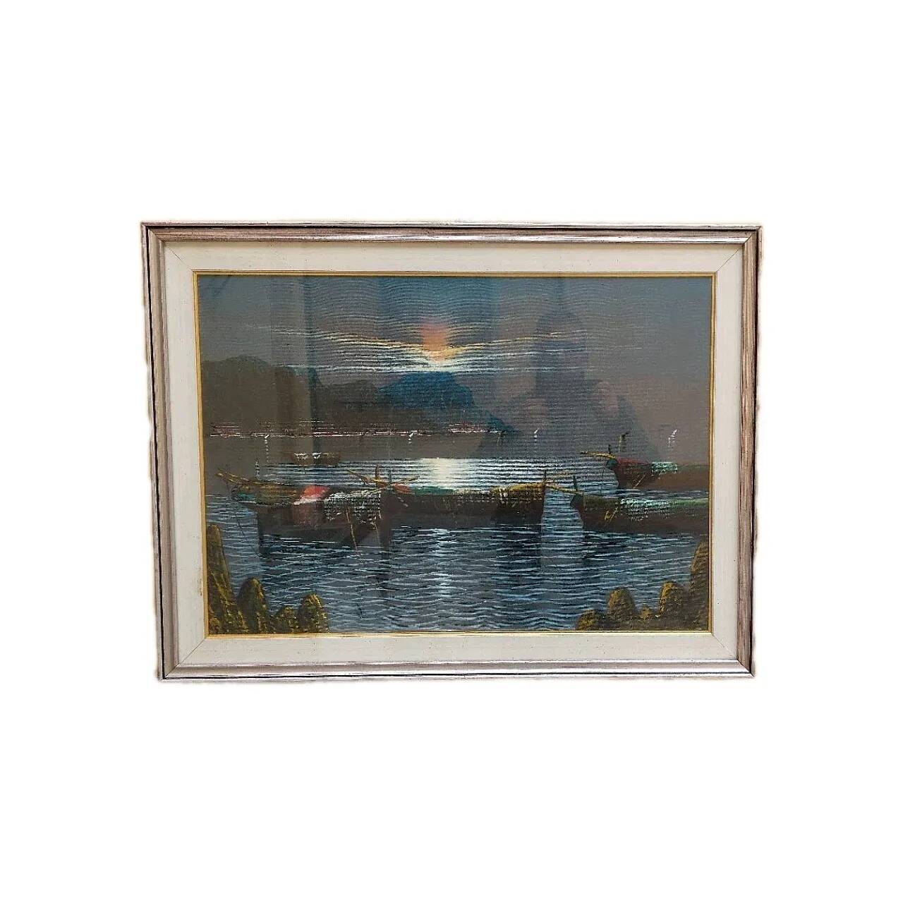 Seascape, oil on canvas, late 20th century