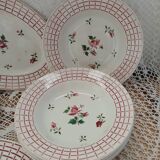 12 plates + 1 Digoin and Sarreguemines dish