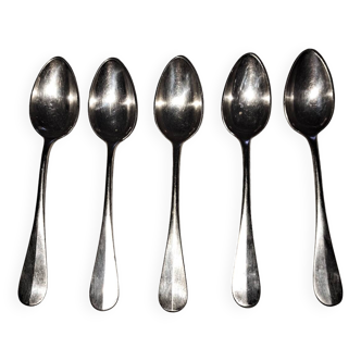 Silver-plated metal spoons. Maison Christofle.