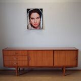 Modernist long sideboard of the 1970s