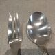 Silver-plated metal stew fork and spoon by Christofle Villeroy