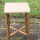 Vintage rattan and wicker side table, bedside table, side table