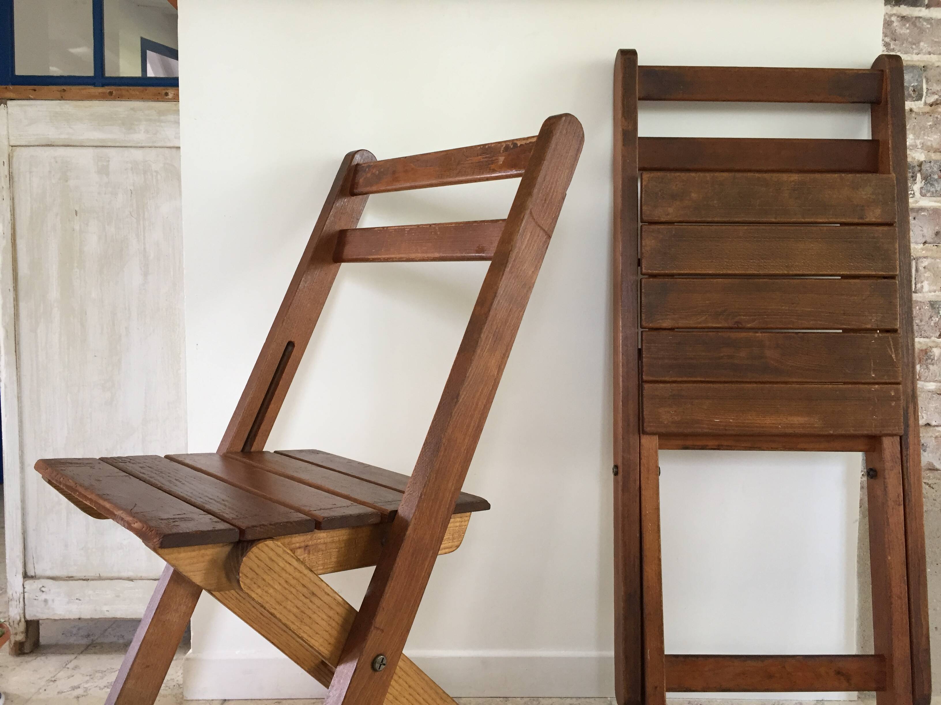 Folding chalet chairs "wood fire"