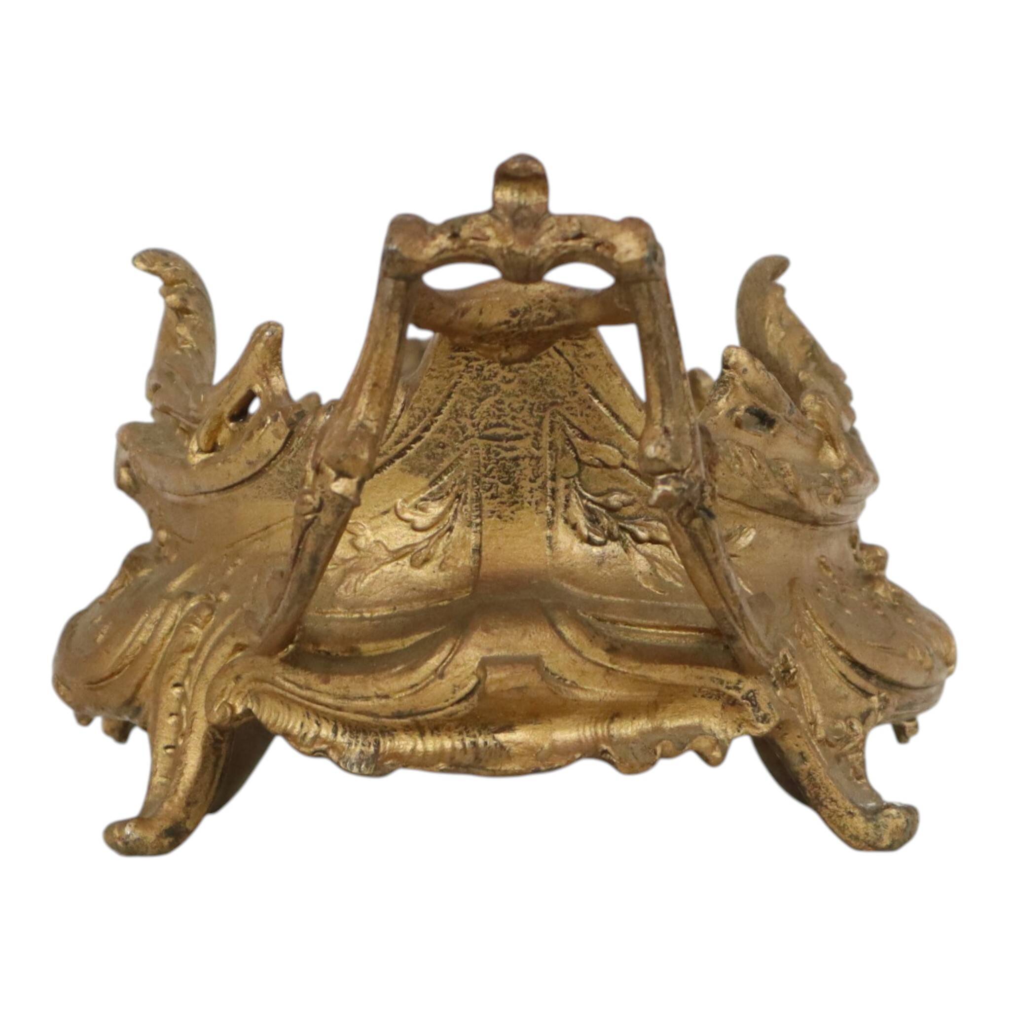 Rococo-style gold-colored jardinière/flower planter, early 20th century.