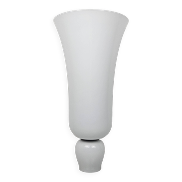 Grande applique murale Anni Trenta Luce de Venini en verre de Murano blanc lait