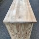 Renovated 3-door sideboard in raw solid wood 147cm