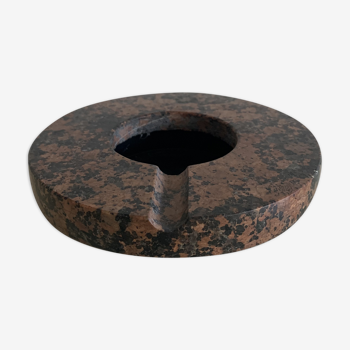Round marble ashtray