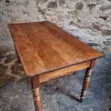 Antique dining table in French cherry wood 1900–1920 – Provincial farmhouse table