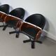 4 x '80s Italian barber chair, height adjustable