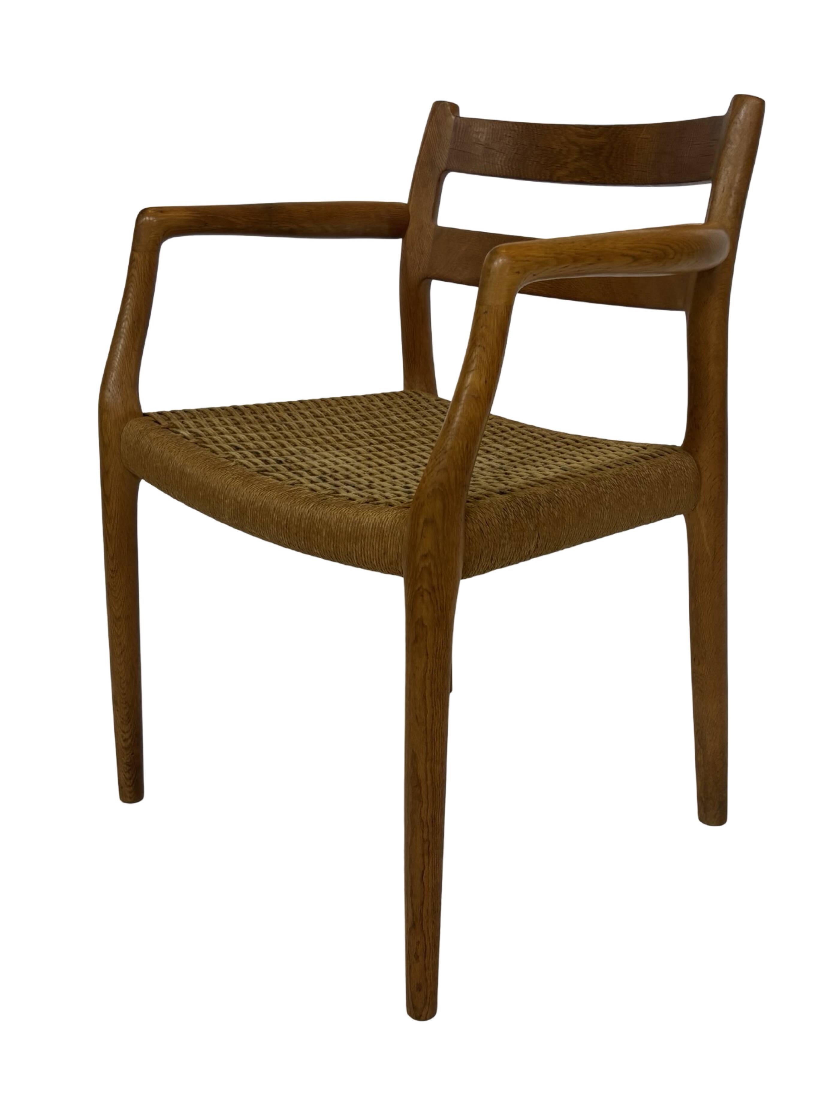 Vintage Niels Otto Moller Armchair Model 67 in Oak Danish Design