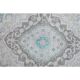 1960s Vintage Persian Handmade Wool Cotton Turquoise Area Rug 293x378