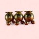 Vintage brass candlesticks Gusum Sweden 1980 x3