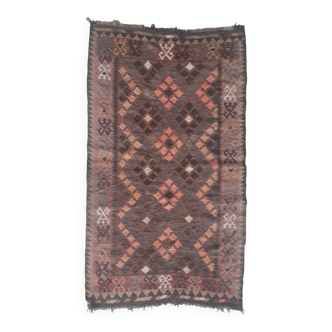 Vintage Anatolian kilim rug 170x96 cm made of natural wools.