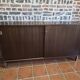 Vintage 1960s mahogany sideboard with sliding doors