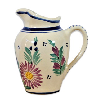 Pitcher in earthenware signed Henriot