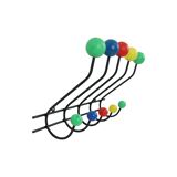 Mid century modern coat rack metal colored balls 60cm