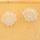 2 matte glass candle holders