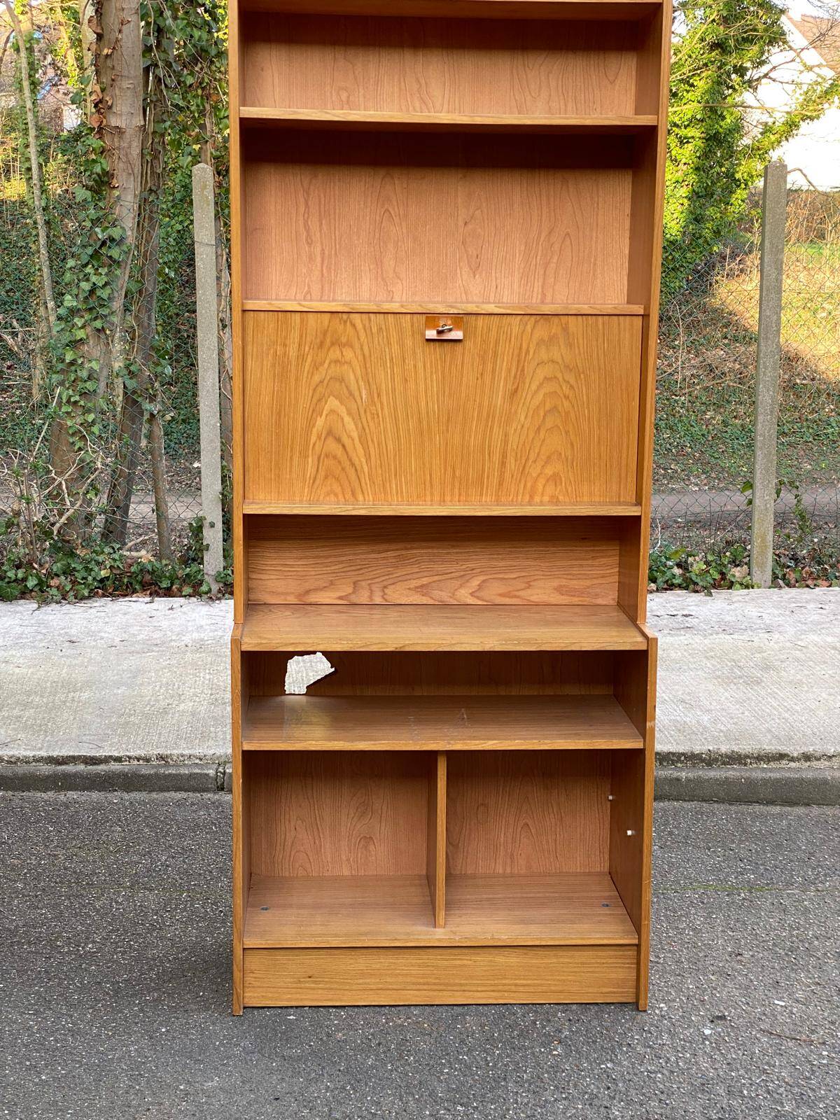 Scandinavian oak shelf 1970
