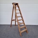 Escabeau ancien en bois années 1930