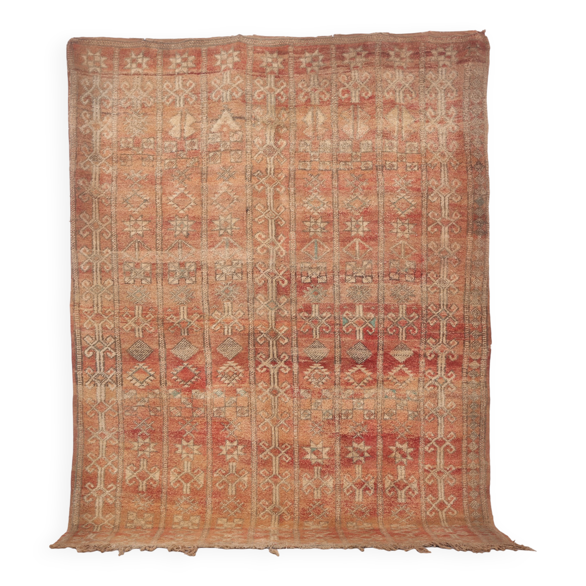 Vintage Moroccan Rug 177 x 242 cm- Authentic berber rug - Wool Rug Handmade