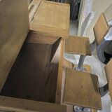 Decunsel school desk from the early 20th century, renovated and in very good condition