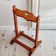 Old rustic wood towel rack heart